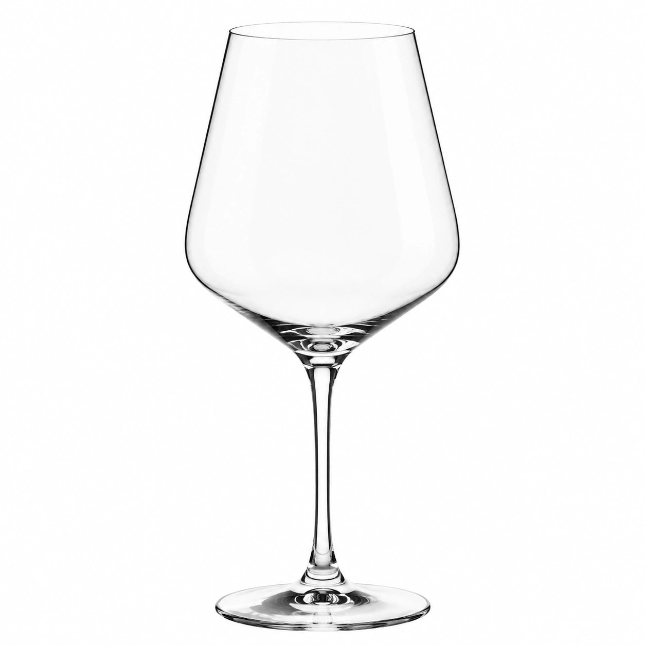 Weinglas 550 ml klares Glas für Rotwein mit langem Stiel